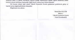 Ekrem Kurt Apranti Eğitim Merkezine alınan kursiyer sayısının arttırılması ile ilgili…