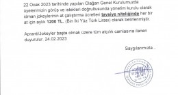 At Çalıştırma Ücretleri Hakkında…