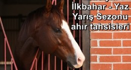 2023 yılı ilkbahar- yaz yarış sezonu ahır tahsisleri hakkında