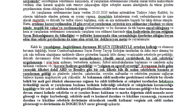 T.C. TARIM VE ORMAN BAKANLIĞI’NA,