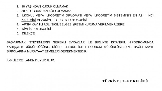 Seyis Eğitim Kursu hakkında