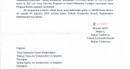 2021 yılı program çalışmaları hakkında