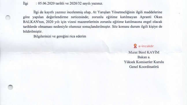 Apranti Okan Balkan’ın vize işlemleri ile ilgili…