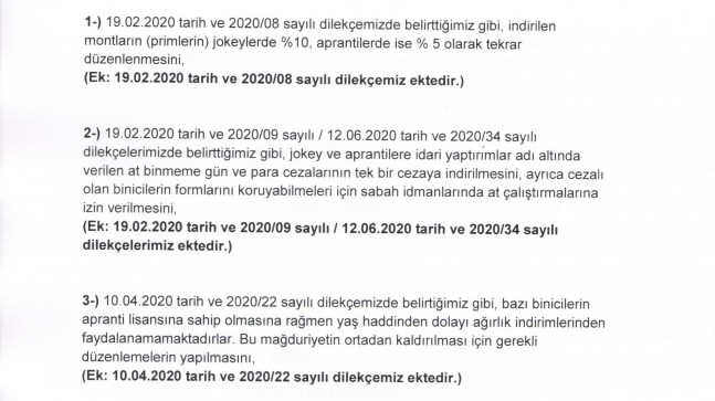 2021 YILI YILLIK YARIŞ PROGRAMI HAKKINDA GÖRÜŞLERİMİZ…