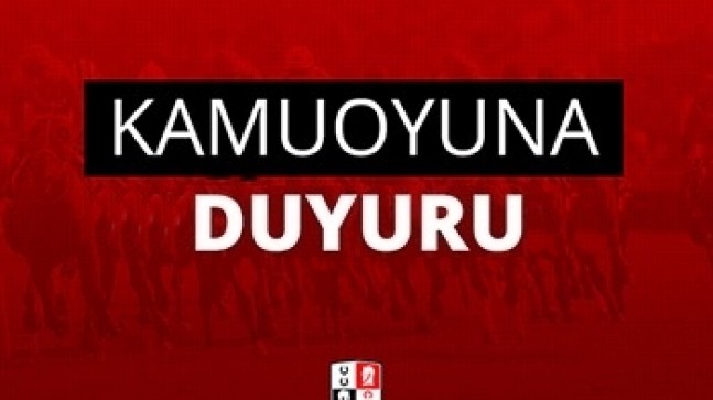 TJK’dan Kamuoyuna Duyuru