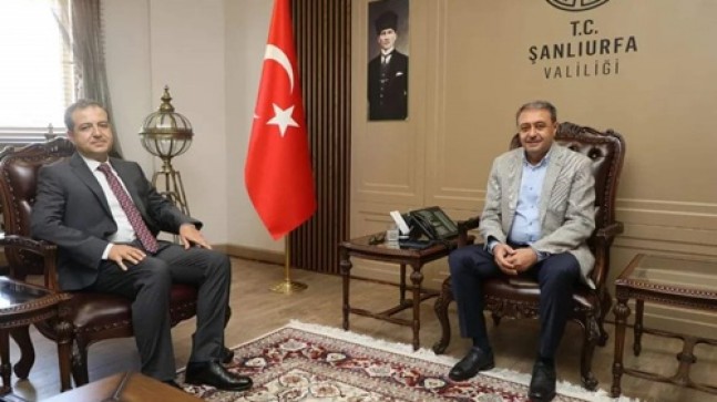 Şanlıurfa Hipodrom Müdürü Eyyüp Ege, Vali Hasan Şıldak’ı ziyaret etti